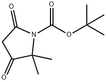 2,2-二甲基-3,5-二氧吡咯烷-1-羧酸叔丁酯, 1352723-48-8, 结构式