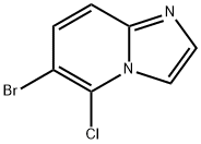 IMidazo[1,2-a]pyridine, 6-broMo-5-chloro- Structure