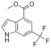 1H-Indole-4-carboxylic acid, 6-(trifluoroMethyl)-, Methyl ester,1352905-52-2,结构式