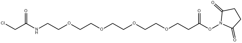 丙烯酸琥珀酰亚胺-四聚乙二醇-氯乙酰胺, 1353011-95-6, 结构式