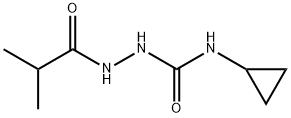 Propanoic  acid,  2-methyl-,  2-[(cyclopropylamino)carbonyl]hydrazide Struktur