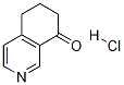 6,7-ジヒドロイソキノリン-8(5H)-オン塩酸塩 化学構造式