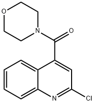 2-氯-4-(吗啉-4-羰基)喹啉 结构式