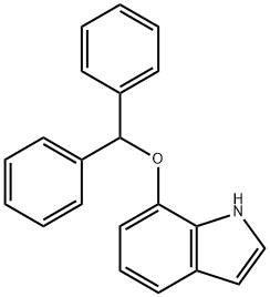 7-(二苯甲氧基)-1H-吲哚 结构式