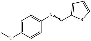 4-Methoxy-N-(2-thienylmethylene)benzeneamine 化学構造式