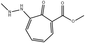 1,3,5-Cycloheptatriene-1-carboxylicacid,6-(2-methylhydrazino)-7-oxo-,methyl,135345-81-2,结构式