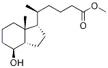 (δR,1R,3aR,4S,7aR)-Octahydro-4-hydroxy-δ,7a-dimethyl-1H-indene-1-pentanoic Acid Methyl Ester Struktur