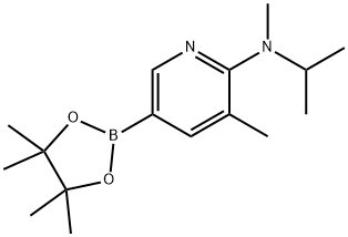 N-isopropyl-N,3-diMethyl-5-(4,4,5,5-tetraMethyl-1,3,2-dioxaborolan-2-yl)pyridin-2-aMine 结构式