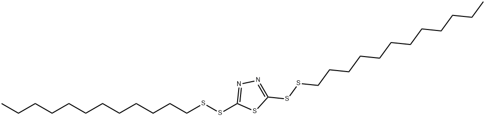 2,5-bis(dodecyldithio)-1,3,4-thiadiazole Structure