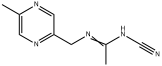 Ethanimidamide, N-cyano-N-[(5-methylpyrazinyl)methyl]- (9CI) Struktur