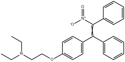N,N-Diethyl-2-[4-(2-nitro-1,2-diphenylethenyl)phenoxy]ethanamine Structure