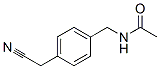 Acetamide,  N-[[4-(cyanomethyl)phenyl]methyl]- Struktur