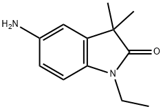 5-amino-1-ethyl-3,3-dimethyl-2,3-dihydro-1H-indol-2-one Struktur