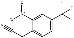 2-NITRO-4-(TRIFLUOROMETHYL)PHENYLACETONITRILE Struktur