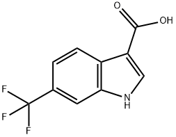 6-(trifluoroMethyl)-1H-indole-3-carboxylic acid 化学構造式