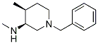 (3S,4S)-1-ベンジル-N,4-ジメチルピペリジン-3-アミン二塩酸塩 化学構造式