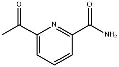 6-乙酰基-2-吡啶甲酰胺 结构式
