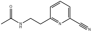 Acetamide,  N-[2-(6-cyano-2-pyridinyl)ethyl]- Structure