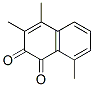 1,2-Naphthalenedione, 3,4,8-trimethyl- (9CI) Struktur