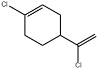 1-クロロ-4-(1-クロロエテニル)シクロヘキセン 化学構造式