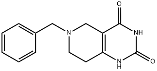 6-BENZYL-5,6,7,8-TETRAHYDRO-1H-PYRIDO[4,3-D]PYRIMIDINE-2,4-DIONE Struktur