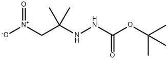 tert-Butyl 2-(2-methyl-1-nitropropan-2-yl)hydrazinecarboxylate 结构式