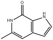5-甲基-1H,6H,7H-吡咯并[2,3-C]吡啶-7-酮 结构式