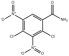 2,4-二氯-3,5-二硝基苯甲酰胺 结构式