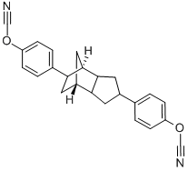 Dicyclopentadienylbisphenol cyanate ester Struktur