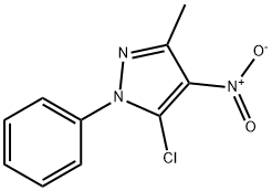5-chloro-3-Methyl-4-nitro-1-phenyl-1H-pyrazole Structure