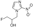 1-フルオロ-3-(2-ニトロ-1H-イミダゾール-1-イル)-2-プロパノール 化学構造式