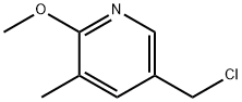 5-ChloroMethyl-2-Methoxy-3-Methyl-pyridine 化学構造式