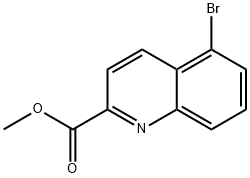 5-ブロモキノリン-2-カルボン酸メチル 化学構造式