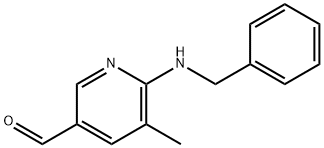 6-(benzylaMino)-5-Methylnicotinaldehyde 结构式