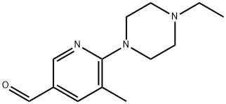 6-(4-ethylpiperazin-1-yl)-5-Methylnicotinaldehyde Structure