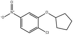 1-氯-2-(环戊氧基)-4-硝基苯 结构式