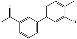 1-[3-(3-Chloro-4-Methylphenyl)phenyl]ethanone Struktur