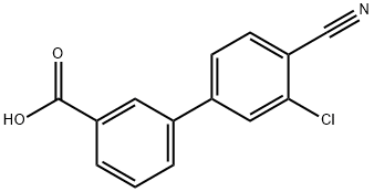 3-(3-Chloro-4-cyanophenyl)benzoic acid 结构式