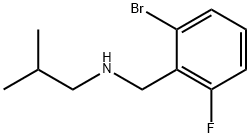N-Isobutyl 2-broMo-6-fluorobenzylaMine, 1355247-08-3, 结构式
