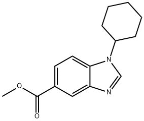 Methyl 1-cyclohexylbenzoiMidazole-5-carboxylate Structure