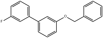 1-(ベンジルオキシ)-3-(3-フルオロフェニル)ベンゼン 化学構造式