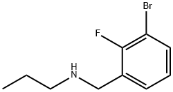 1-BroMo-2-fluoro-3-(propylaMinoMethyl)benzene,1355247-30-1,结构式