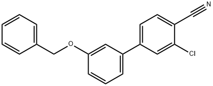 4-[3-(Benzyloxy)phenyl]-2-chlorobenzonitrile 结构式