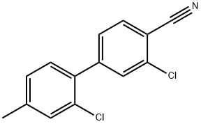 2-Chloro-4-(2-chloro-4-Methylphenyl)benzonitrile Structure