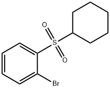 1-BroMo-2-(cyclohexanesulfonyl)benzene Struktur