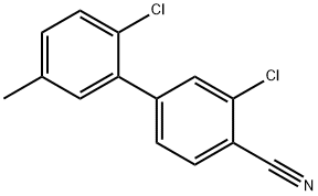 2-Chloro-4-(2-chloro-5-Methylphenyl)benzonitrile Structure
