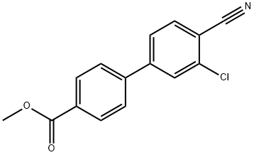 Methyl 4-(3-chloro-4-cyanophenyl)benzoate Struktur