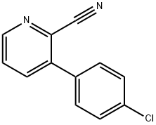 3-(4-Chlorophenyl)pyridine-2-carbonitrile, 1355247-94-7, 结构式