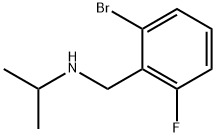 N-Isopropyl 2-broMo-6-fluorobenzylaMine Structure
