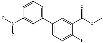 Methyl 2-fluoro-5-(3-nitrophenyl)benzoate Structure